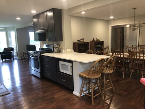 Kitchen and dining room