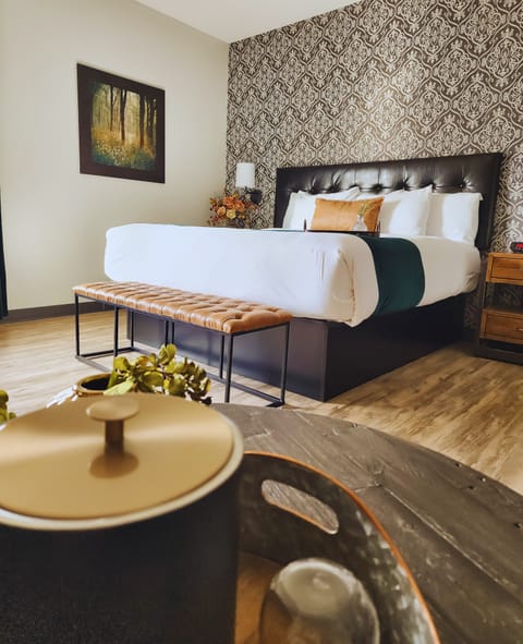 Premium bedding, down comforters, pillowtop beds, individually decorated