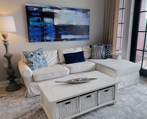 Bright, Comfy Living Room to Relax in During Downtime.