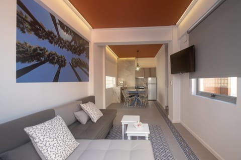Grand Apartment, Terrace, Courtyard View | Living area | Smart TV, Netflix
