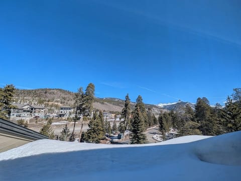 Loft bedroom view #winter