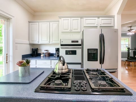 Sunny kitchen with everything you need