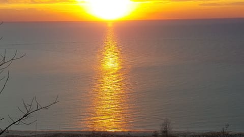 Lake Michigan Sunset- view from the bluff