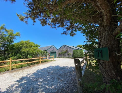 Room for multiple cars on shell driveway