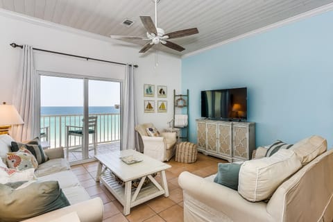 Family room with view of the Beach