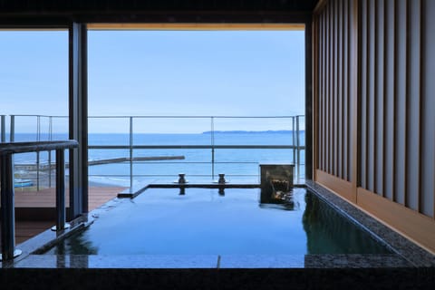 Twin Room with Open-air Bath | Private spa tub