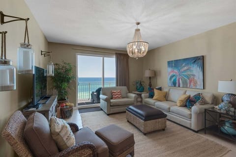 Living Area with View of the Beach