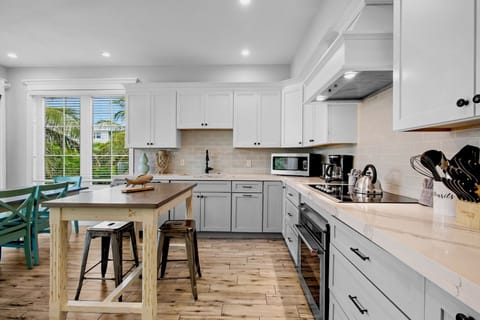 Bright kitchen with cooking essentials