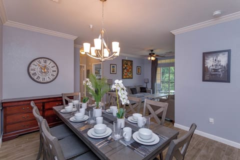 Dining and living area