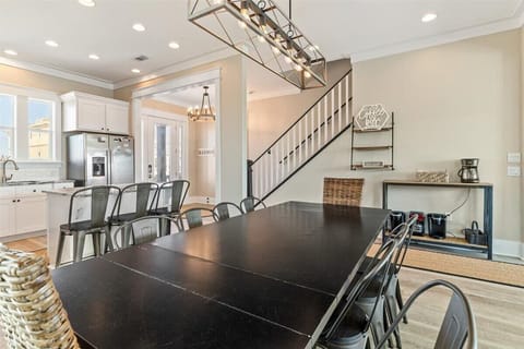 Large Kitchen table comfortably seats 10