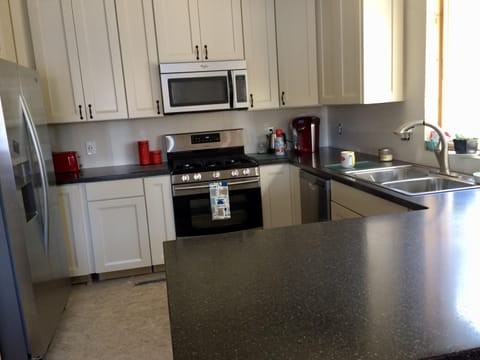 Kitchen - counter sits 3-4 easily
Equipped to fulfill all your culinary needs.