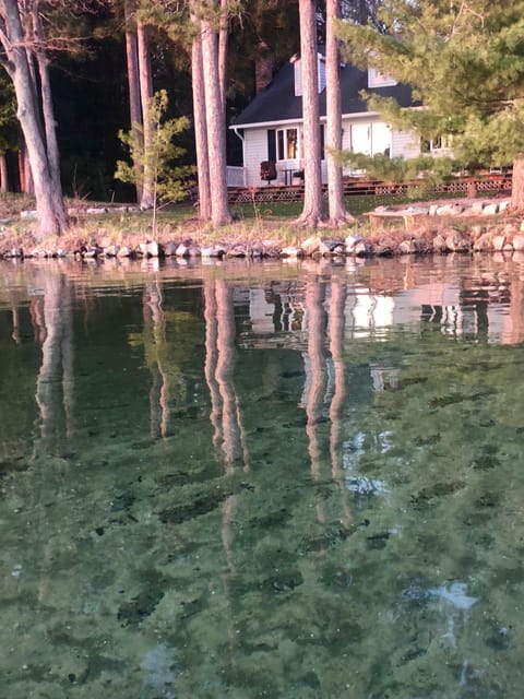 Crystal clear water - packed sandy bottom... no muck