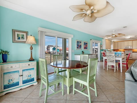 2 tables in dining area