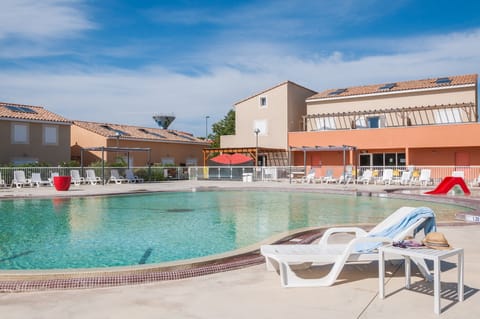 Get some sun in the outdoor pool.