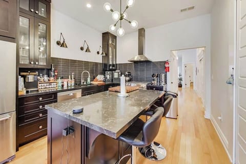 In the kitchen...High-end, new appliances, Keurig single-serve coffee maker, I supply coffee and tea!