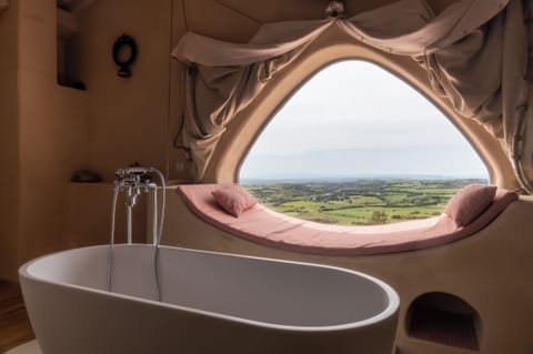 Junior Double Room, Fireplace, Pool View | Premium bedding, down comforters, individually decorated