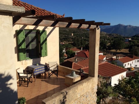 the terrace and its view