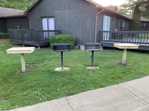 Three new grilling stations! Bring your charcoal!
