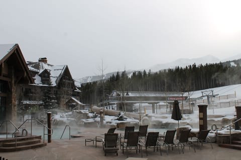 Patio, outdoor swimming, and hot tubs