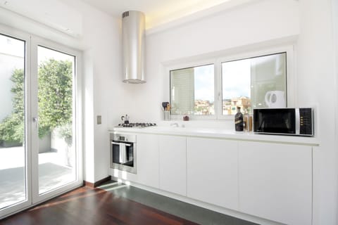 Apartment, 2 Bedrooms, City View | Private kitchen | Fridge, stovetop, espresso maker, coffee/tea maker