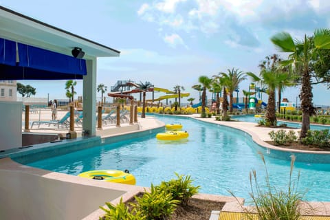 Seasonal outdoor pool, open 9:00 AM to 8:00 PM, sun loungers