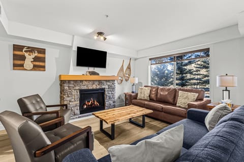 Relax in the comfy living room.