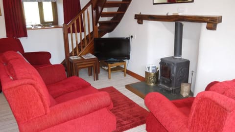 Lounge with log burner
