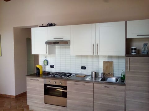Apartment, 1 Bedroom, Annex Building (Antonio) | Private kitchen | Full-size fridge, oven, stovetop, dishwasher