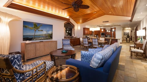 Cozy indoor space to relax and catch up on a movie.  (cable included)