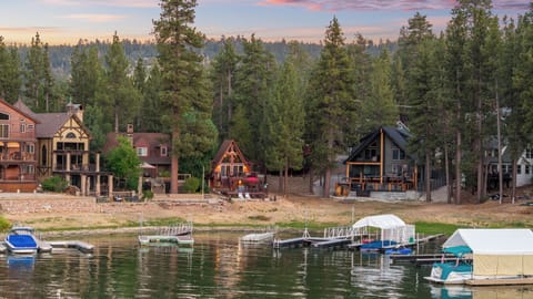 Arial View - Arial View of home right on the water