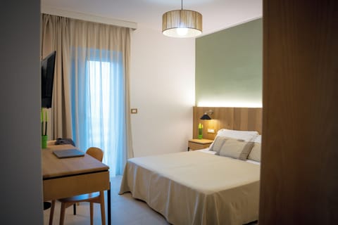 Double or Twin Room, Balcony, Pool View | 1 bedroom, in-room safe, desk, free WiFi