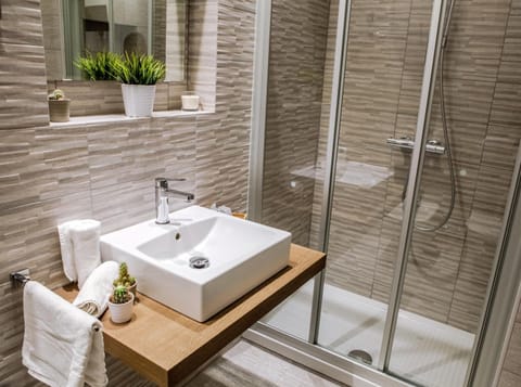 Free toiletries, hair dryer, slippers, towels