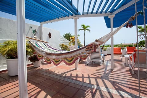 Private terrace, looking to the Caribbean Ocean with beautiful sunsets