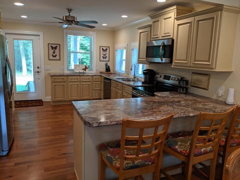 Enjoy your family or guest as you prepare the meals 