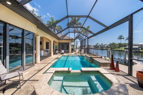 Villa Francesca has a saltwater electric-heated pool & spa