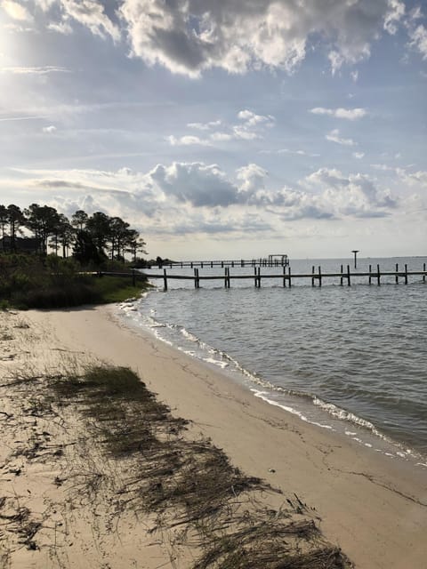 Private Beach on property