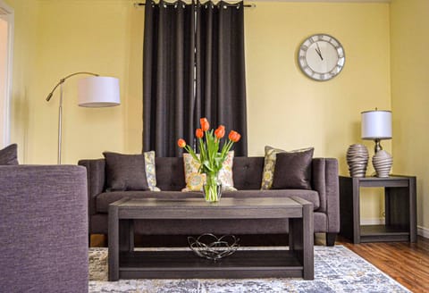 The living room is a spacious place, suitable for your small family gathering