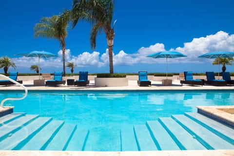 2 outdoor pools, pool umbrellas, sun loungers