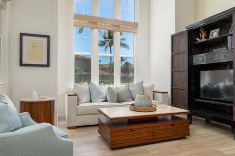 Living area with TV