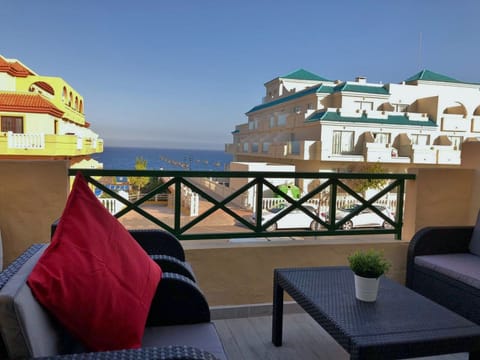 Fantastic comfy terrace with Rattan sofa set and stunning sea views!!