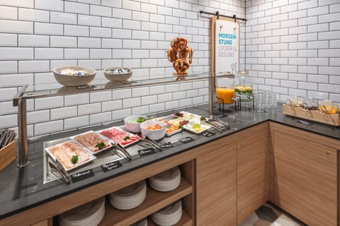 Free daily self-serve breakfast
