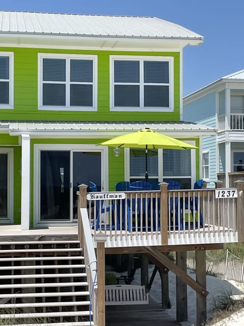 View of one side of the duplex