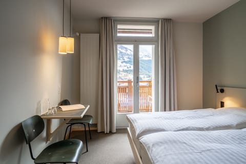 Panoramic Double Room, Balcony, Mountain View | Hypo-allergenic bedding, down comforters, minibar, in-room safe