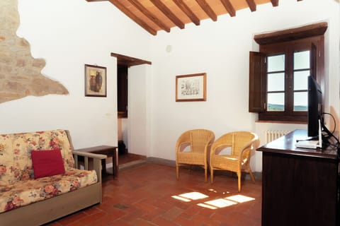 Apartment, 3 Bedrooms, Pool View | Living area | TV