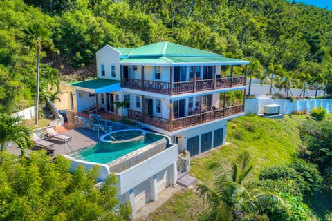 Sans Souci nestled into Tortola's tropical landscape