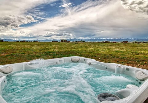 Soak away stress and worries in the hot tub as you soak in the gorgeous views surrounding you