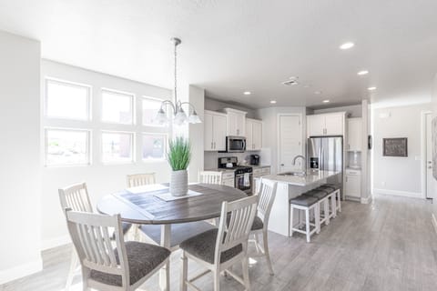 Dining Room View - With an open and spacious floor plan, the Dining Room and Kitchen can accommodate meal preparations for groups large or small.