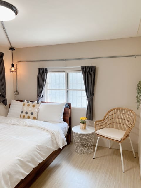 Double Room, Shared Bathroom (B) | Down comforters, desk, blackout drapes, free WiFi