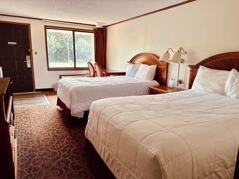 Individually furnished, desk, blackout drapes, iron/ironing board