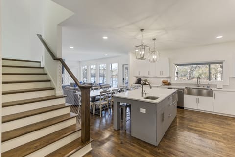 Water views from the kitchen